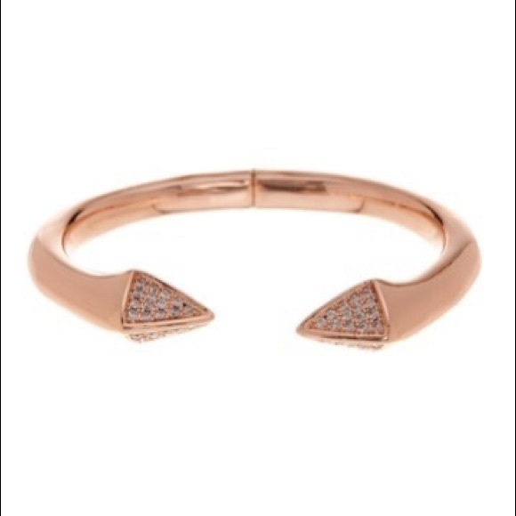 Melinda Maria Sloane Pave CZ Cuff bracelet - Picture 6 of 10